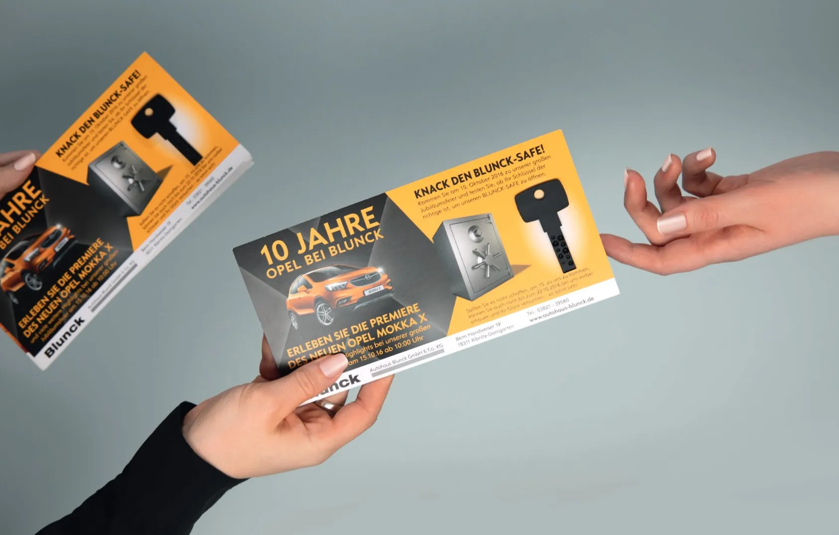 Übergabe einer Lucky-Lock-Schlüsselkarte